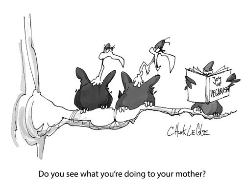 "Do you see what you are doing to your mother?"
