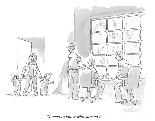 "I need to know who started it."