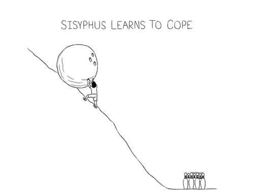 Sisyphus Learns to Cope