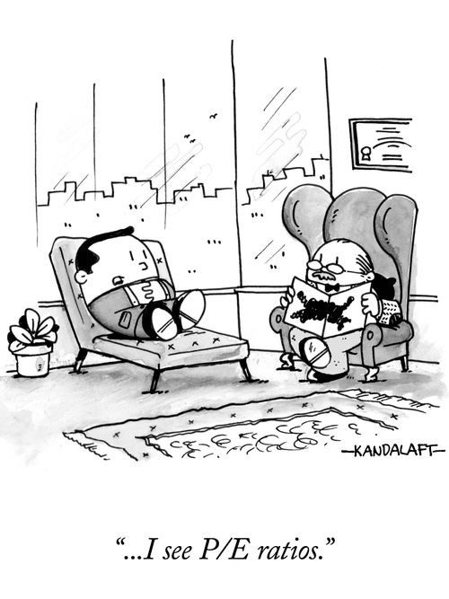 ". . . I see P/E ratios."