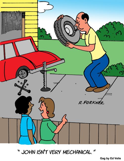 "John isn't very mechanical."