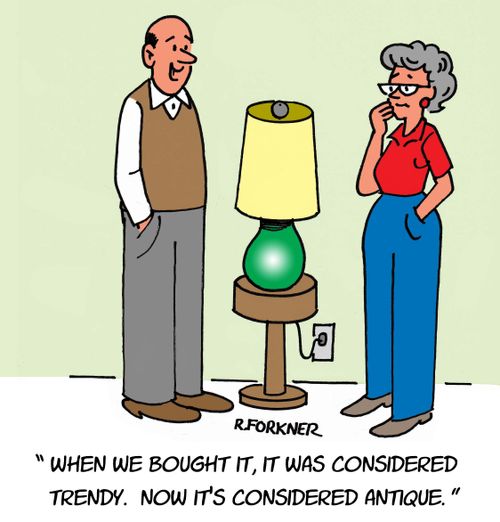 "When we bought it, it was considered trendy. Now it's considered antique."