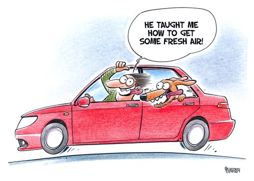 "He taught me how to get some fresh air!"