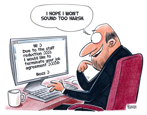 "I hope I won't sound too harsh."