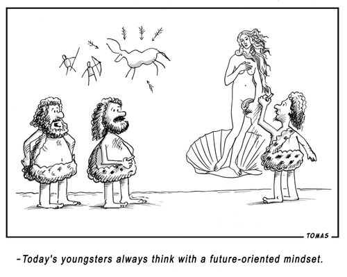 "Today's youngsters always think with a future-oriented mindset."