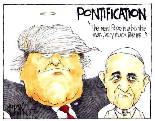 Pontification: "The new Pope is a humble man, very much like me..."