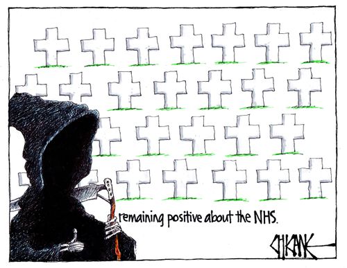 Remaining positive about the NHS.