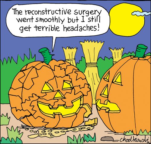 "The reconstructive surgery went smoothly but I still get terrible headaches!"