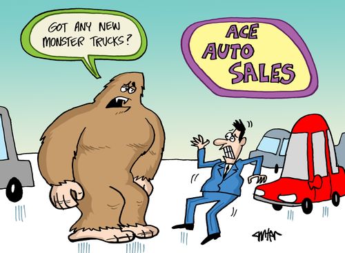 "Got any new monster trucks?"