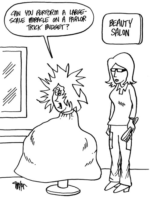 "Can you perform a large-scale miracle on a parlor trick budget?"