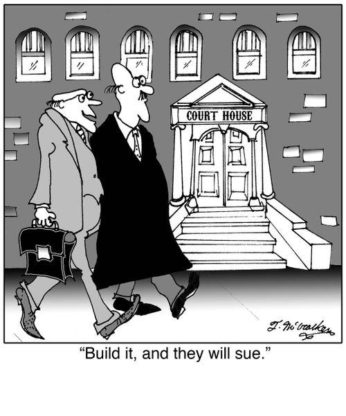 Build it, and they will sue.