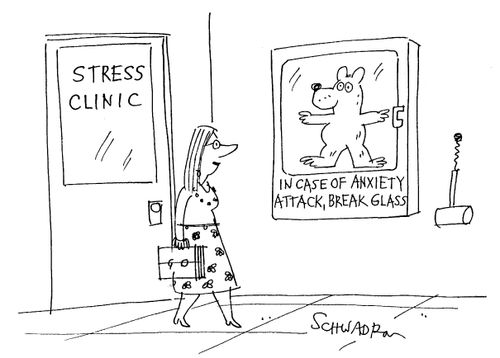 Teddy bear for emergency anxiety attacks.