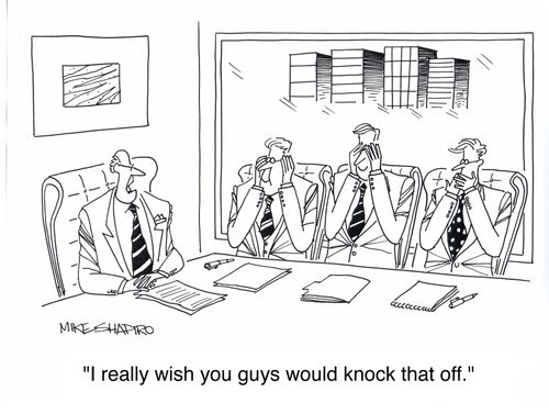 'I really wish you guys would knock that off.'
