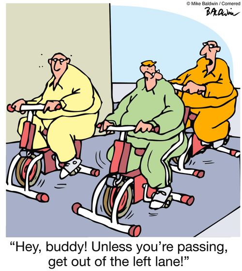'Hey, buddy! Unless you're passing, get out of the left lane!'