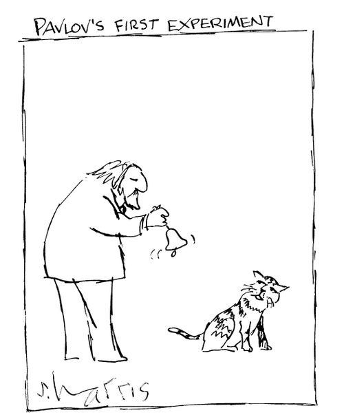 Pavlov's first experiment.
