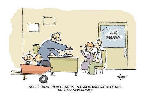 'Well I think everything is in order, congratulations on your new home!'