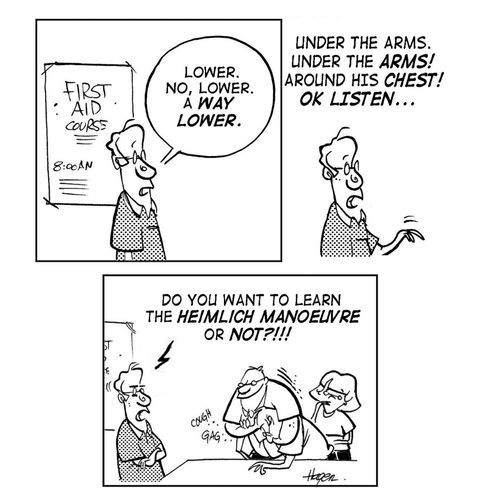 Safety - Heimlich Manoeuvre.