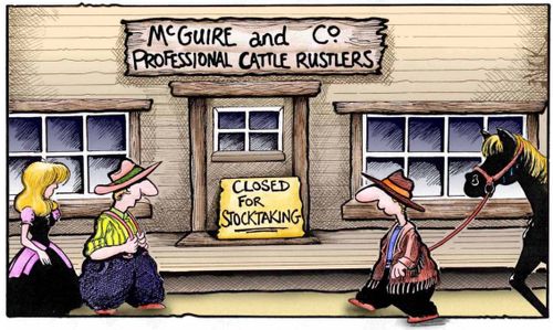 Cattle Rustlers - Closed for Stocktaking.