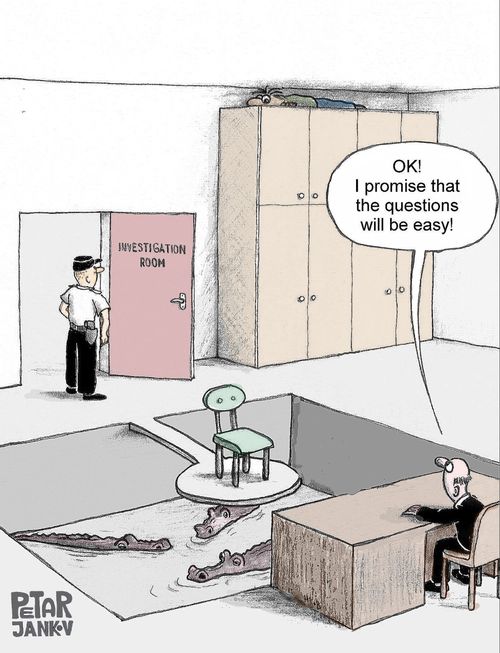 "OK! I promise that the questions will be easy!"