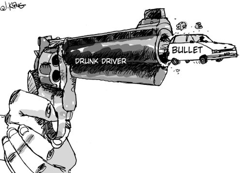 Drunk driving.