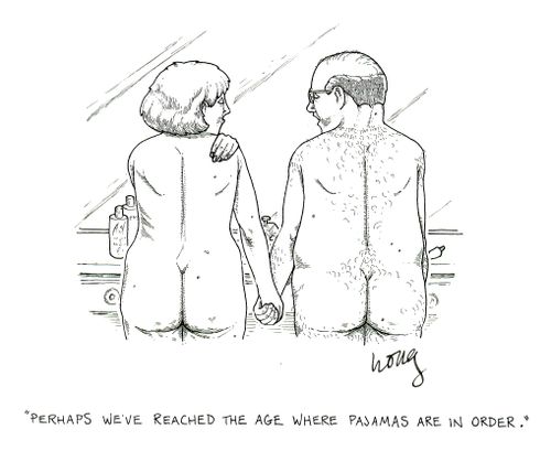 'Perhaps we've reached the age where pajamas are in order.'