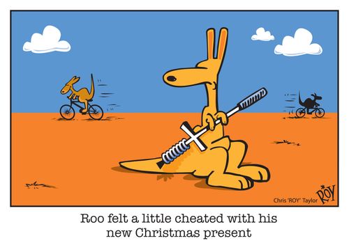 Roo felt a little cheated with his new Christmas present.