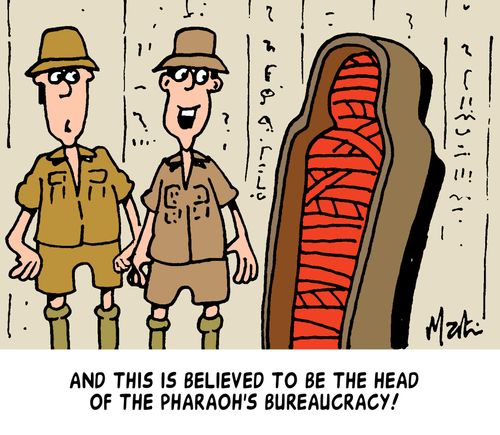 'And this is believed to be the head of the Pharaoh's bureaucracy!'