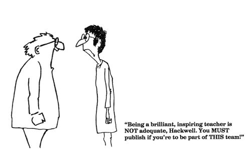 'Being a brilliant,inspiring teacher is NOT adequate, Hackwell....'