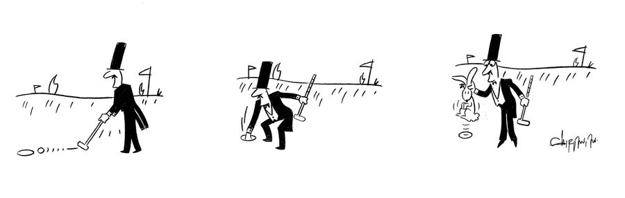 Magician Playing Golf.