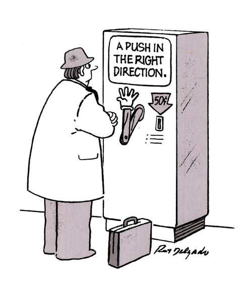 A push in the right direction: 50c.