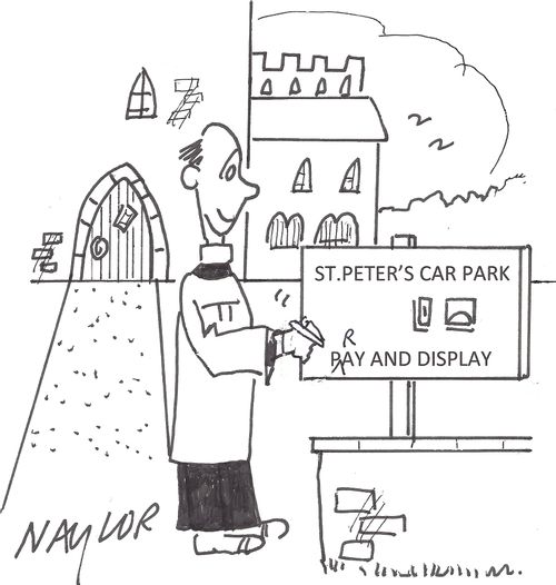 St. Peter's Car Park - Pray and Display.