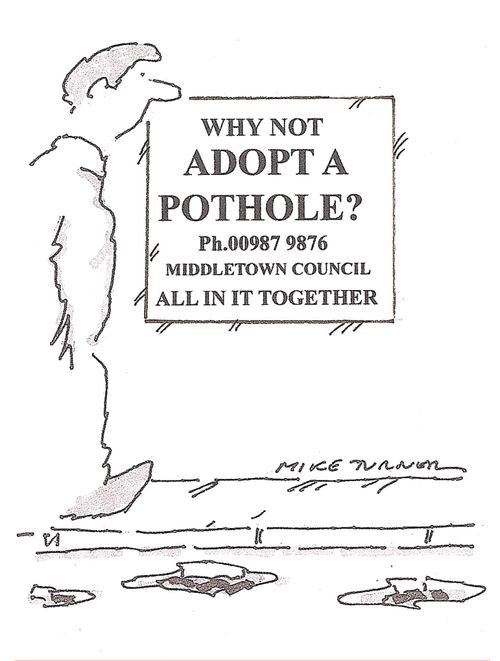 Adopt a pothole.