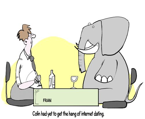 Colin had yet to get the hand of internet dating.