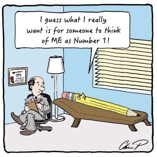 "I guess what I really want is for someone to think of me as number 1!"