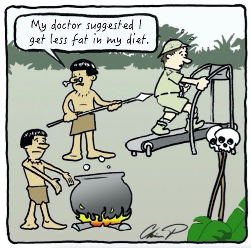 "My doctor suggested I get less fat in my diet."