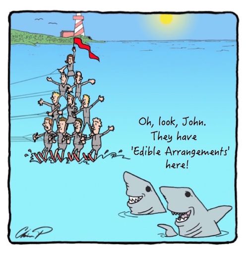 "Oh, look, John. They have 'Edible Arrangements' here!"