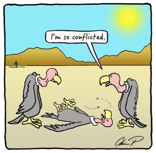 "I'm so conflicted."