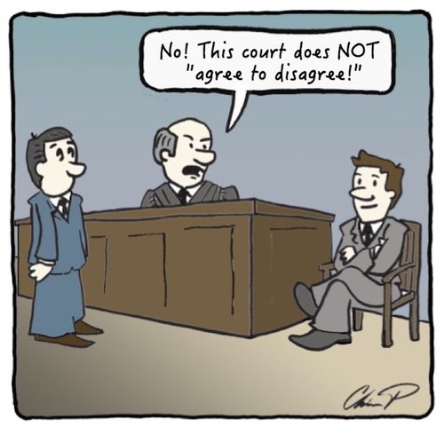 "No! This Court does NOT agree to disagree!"