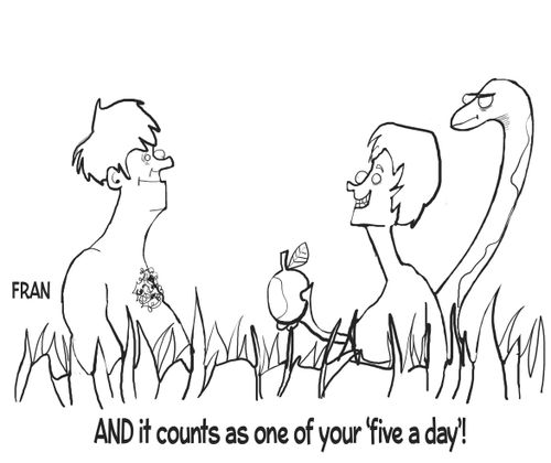 "And It counts as one of your 'five a day'!"