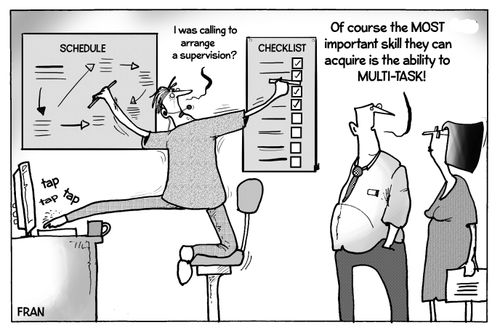 "Of course the most important skill they can acquire is the ability to multi-task!"