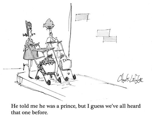 "He told me he was a prince, but I guess we've all heard that one before."