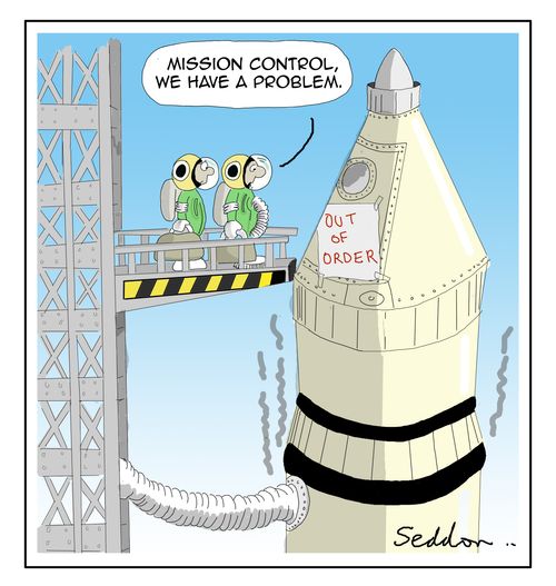"Mission control, we have a problem."