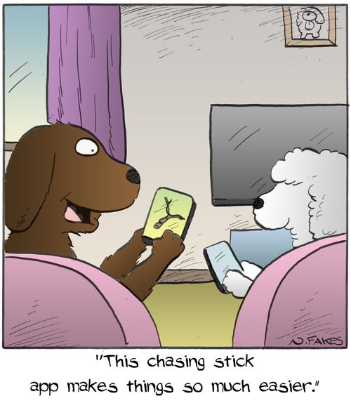 "This chasing stick app makes things so much easier."