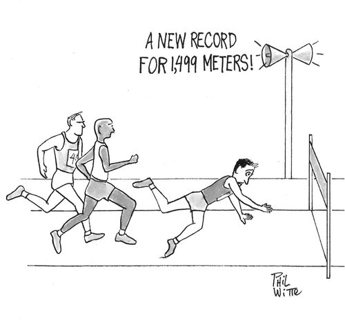 "A new record for 1,499 meters!"