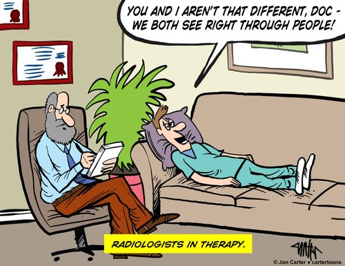 Radiologists in therapy.