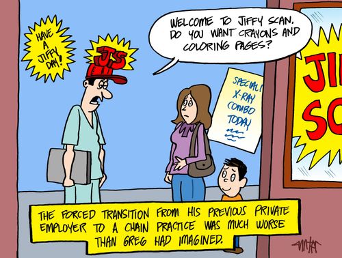 'Welcome to Jiffy Scan. Do you want crayons and coloring pages?'