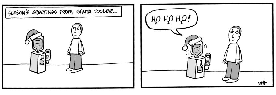 Season's Greetings from Santa cooler...