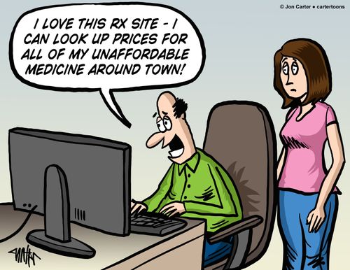 'I love this RX site - I can look up prices for all of my unaffordable medicine around town!'