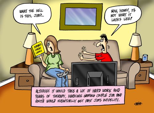 Although it would take a lot of hard work and years of therapy, hardcore gaming couple Jim and Anita would eventually get past Jim's infidelity,