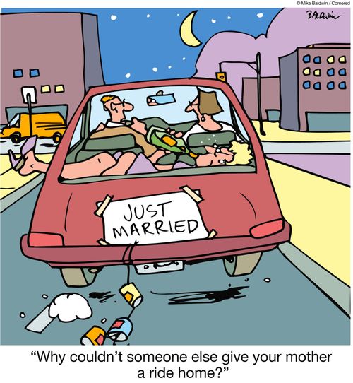 "Why couldn't someone else give your mother a ride home?"
